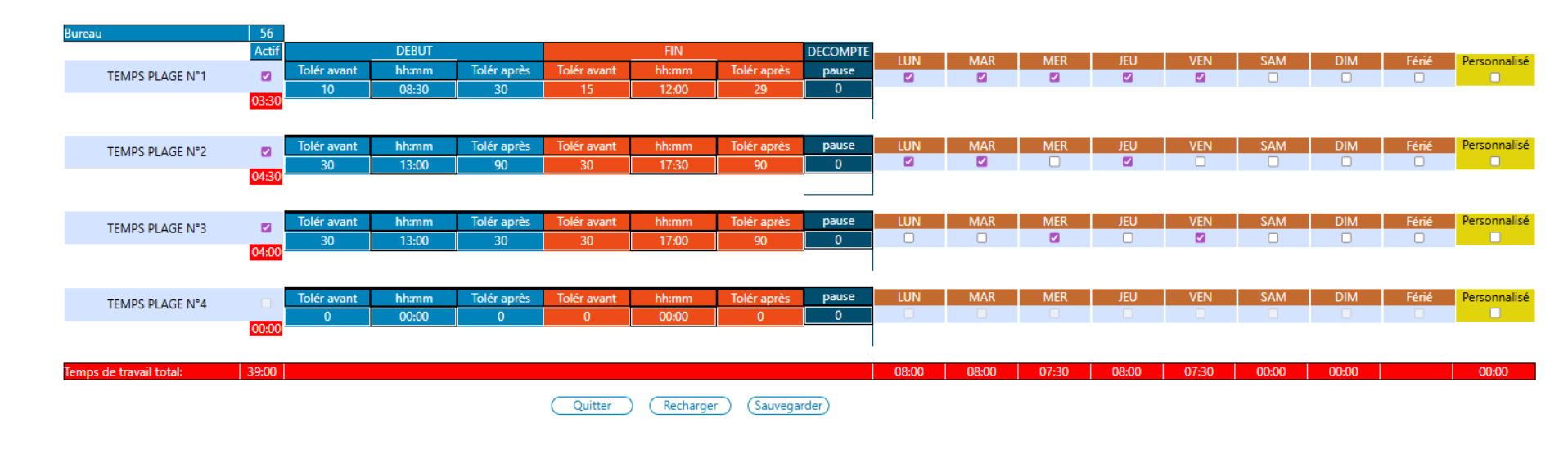 Simplicité MyTiming
