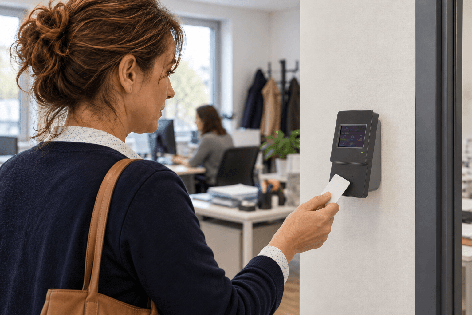 Pointeuse tactile RFID MyTiming, badges et logiciel web de suivi des horaires